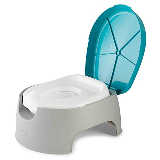 Blue + Green Zerone Kids Potty Training Seat Portable Potty Training Toilet Seat Soft Adjustable Toilet Chair Ladder for Children Baby Boys and Girls
