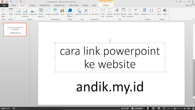 tutorial, powerpoint, powerpoint 2013, microsoft office, link powerpoint ke website, hyperlink, powerpoint link to website