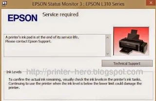 Epson L310 Service Required 