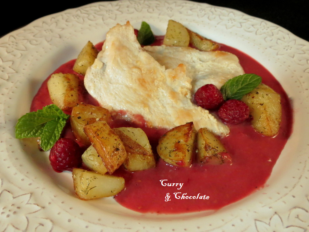 Cooking in English (o intentándolo) Chicken breast with raspberry sauce