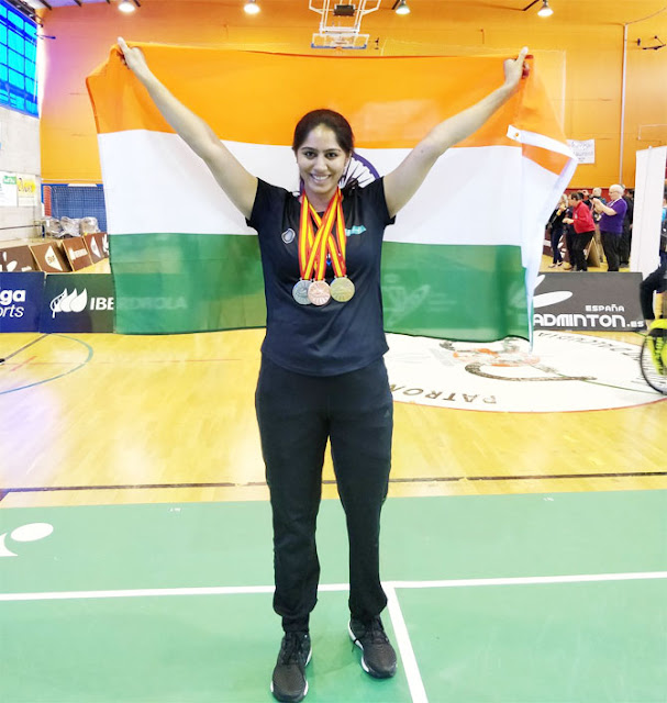 India's Manasi Joshi wins 3 medals at Para Badminton International India's Manasi Joshi wins 3 medals at Para Badminton International