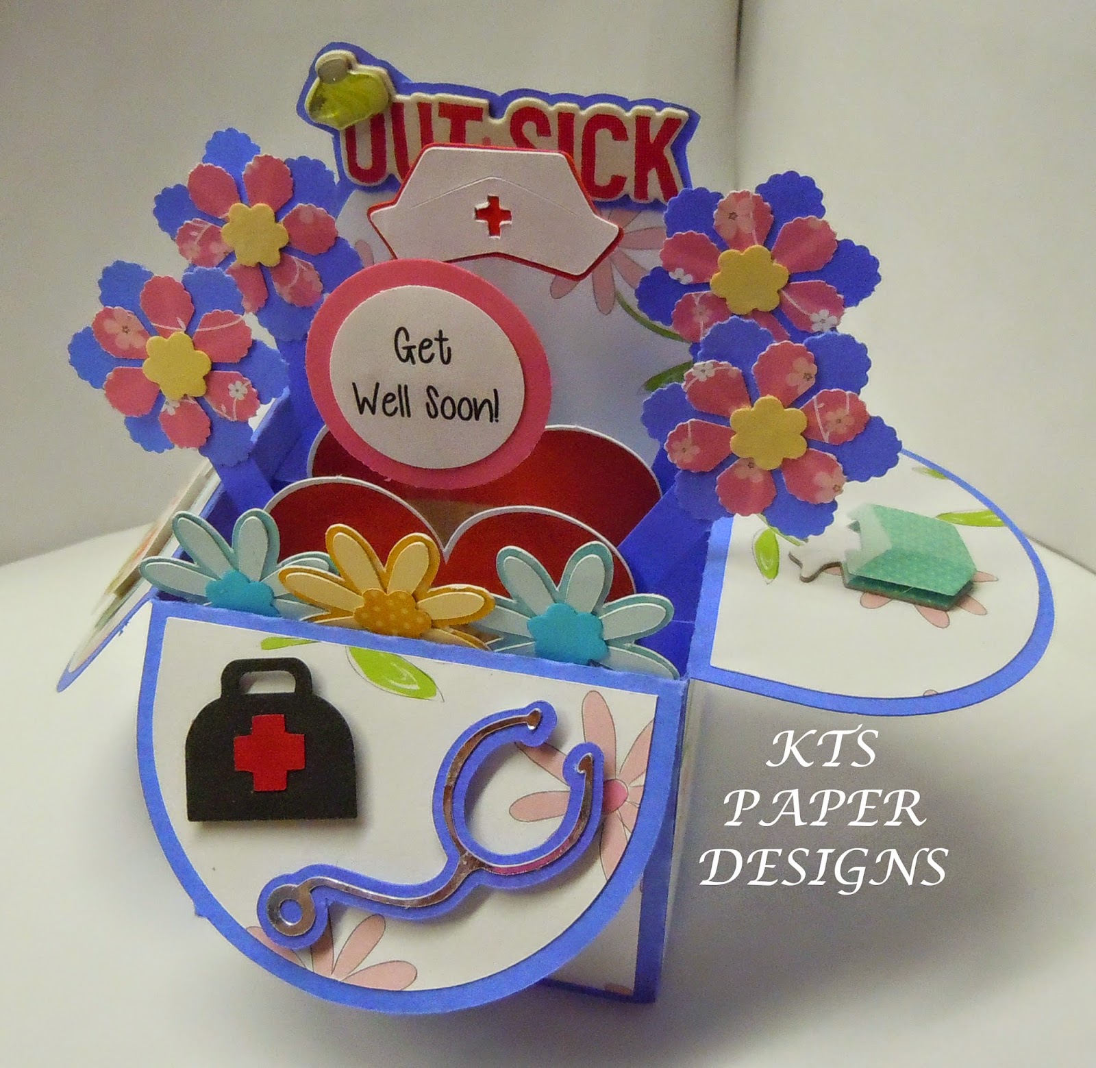 KTS Paper Designs Card in a Box Get Well