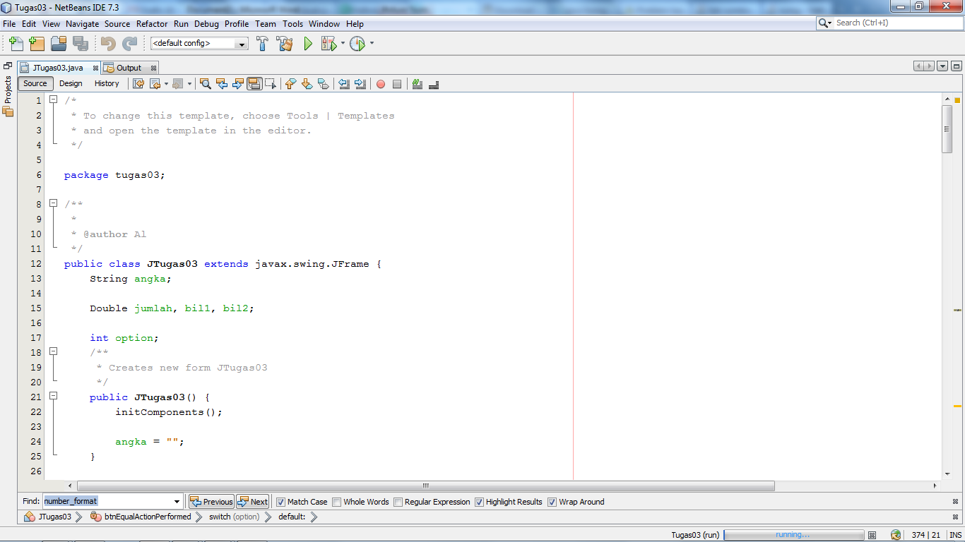 Cara Membuat Form Penghitungan Dalam JAVA Dengan Netbeans ~ cacingcupu