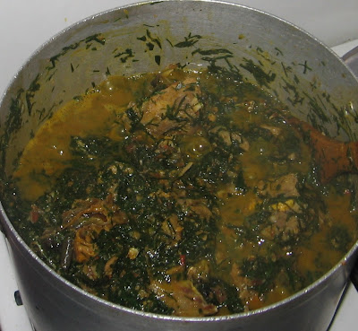 Cooking banga afang soup with step by step pictures 013