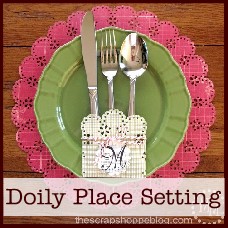 doily place setting