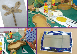 Atelier, cours, stages meubles en carton, objets déco en carton et papier mâché par Cartons Dudulle
