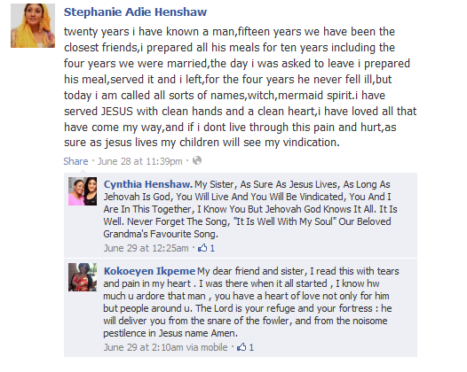 stephanie henshaw facebook messages
