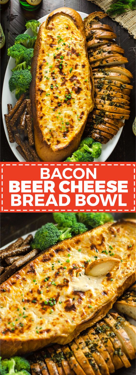 Bacon Beer Cheese Bread Bowl Recipe Girls Dishes