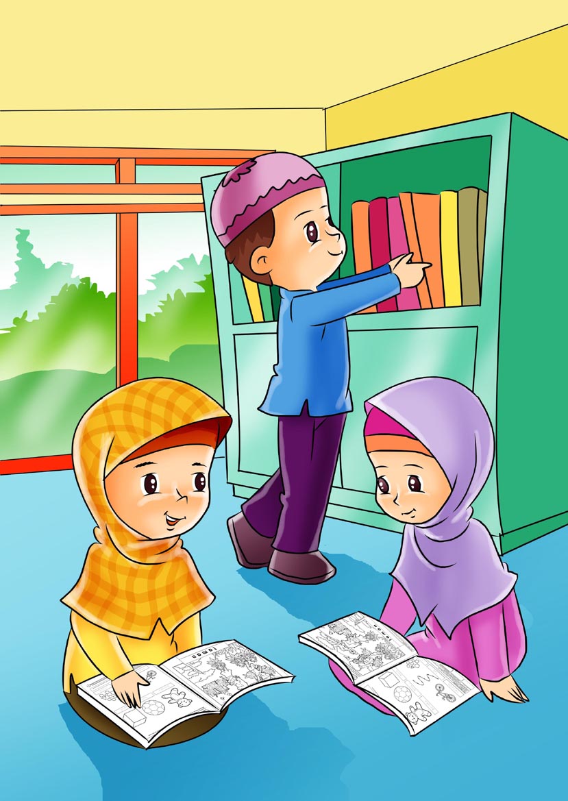 22 Contoh Gambar Ilustrasi Anak Sd Gambarilus