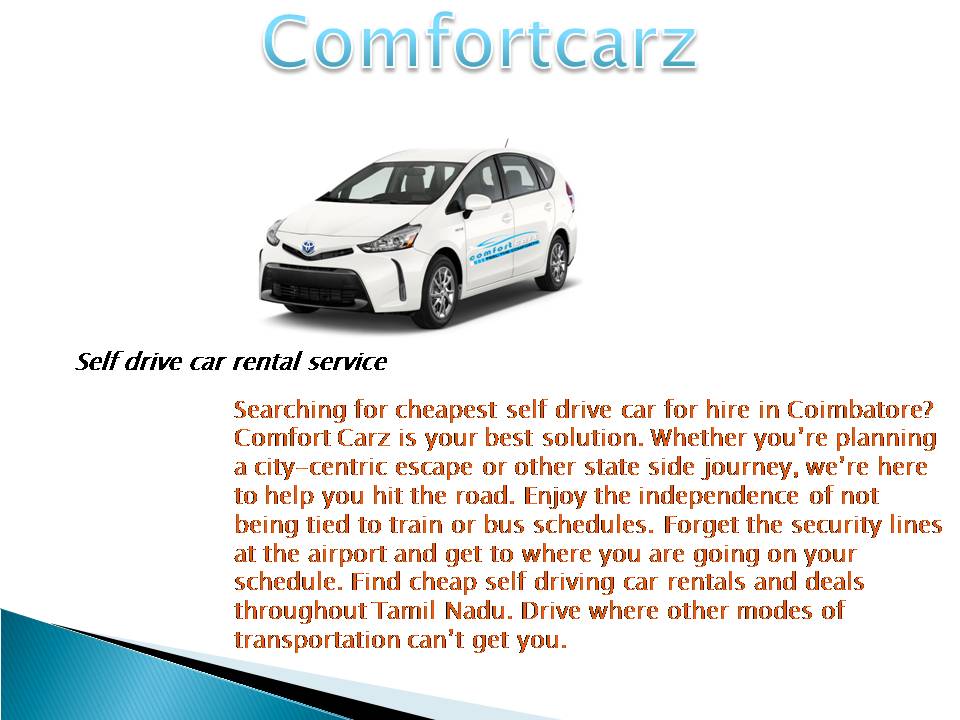 self drive car in coimbatore comfortcarz