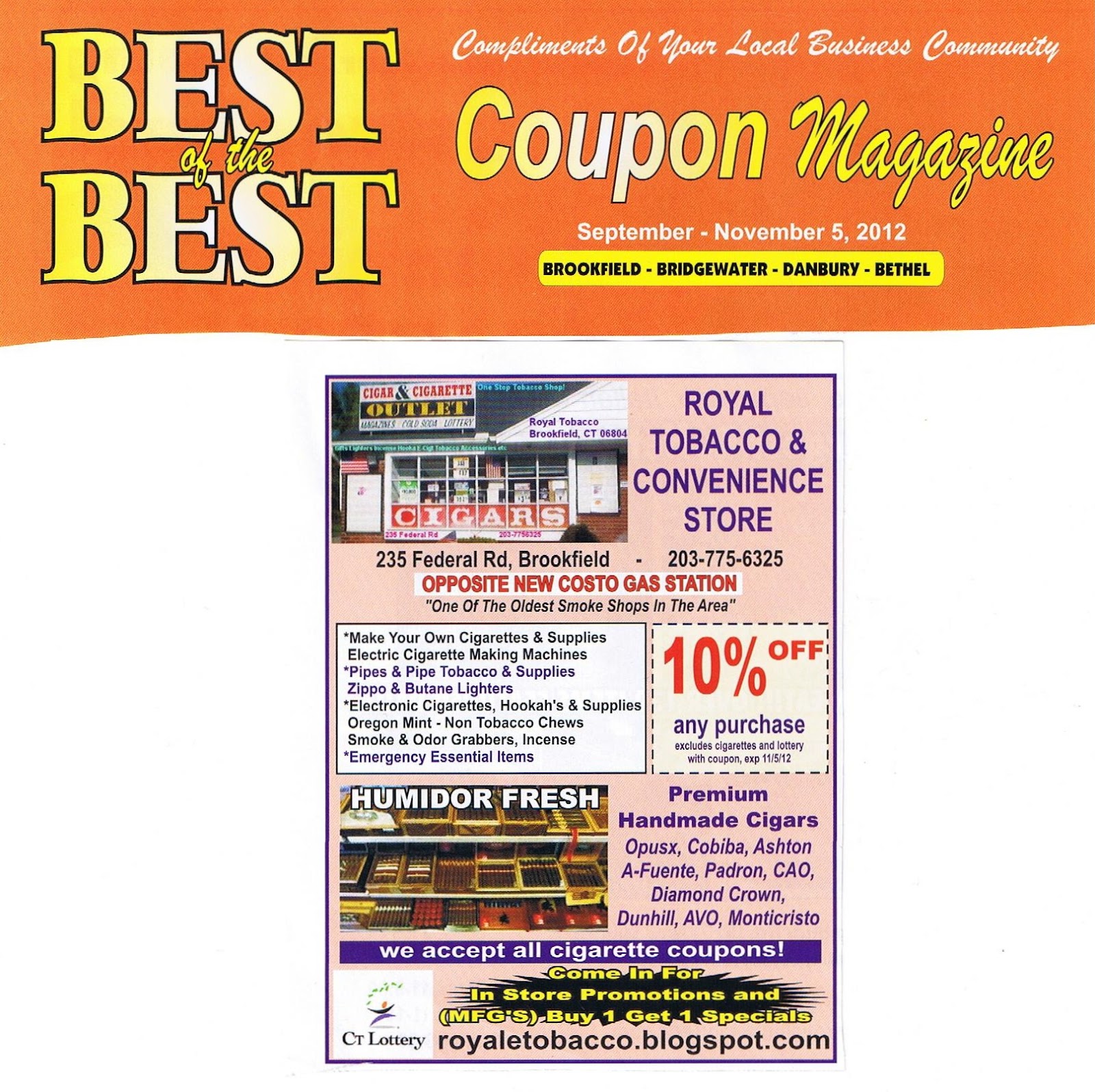 CP Royale Vapor & SmokeBrookfieldCT Smoke Shop, Tobacco Products