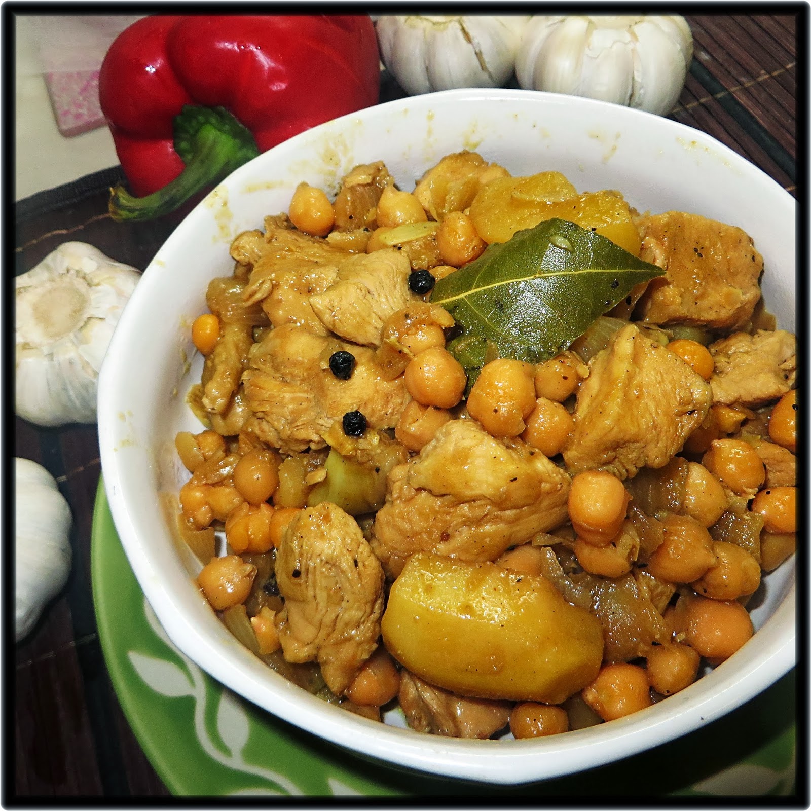 LUWEEH KITCHEN Chick Peas ADOBO and Chicken