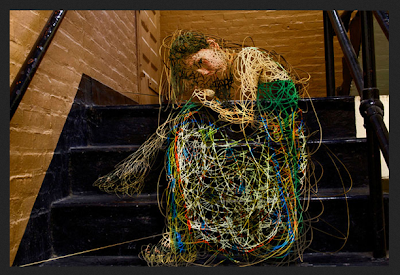 3D Digital Art With colourful Wire