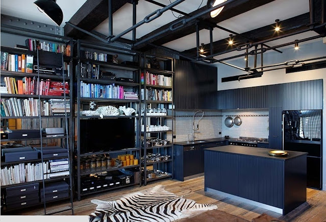cocina-azul-industrial-artofkitchens4 cocina-azul-industrial
