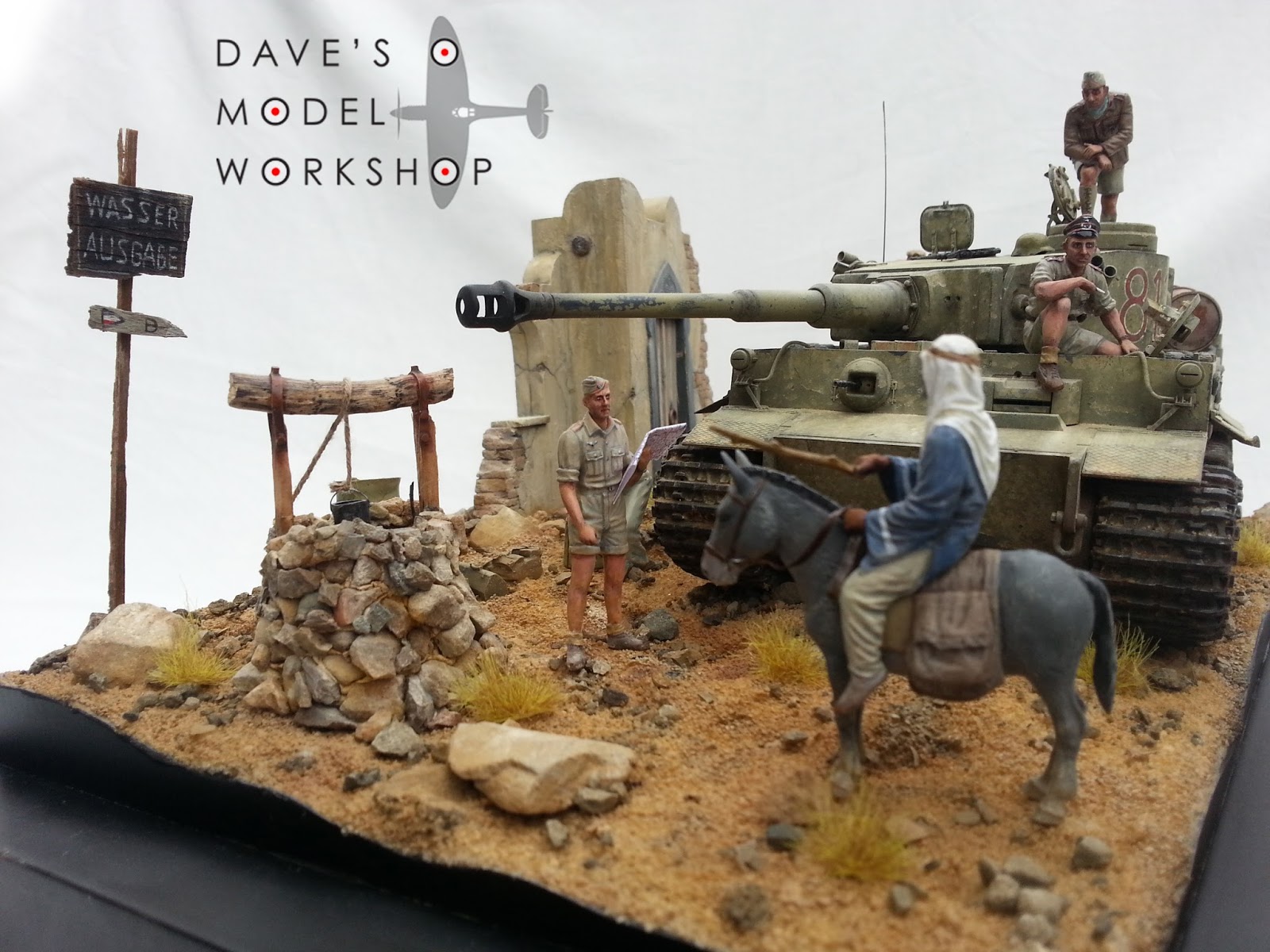 Dave's Model Tunisian Tiger diorama photographs
