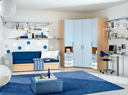 Dormitorios para Adolescentes Color Azul | Ideas para decorar, diseñar