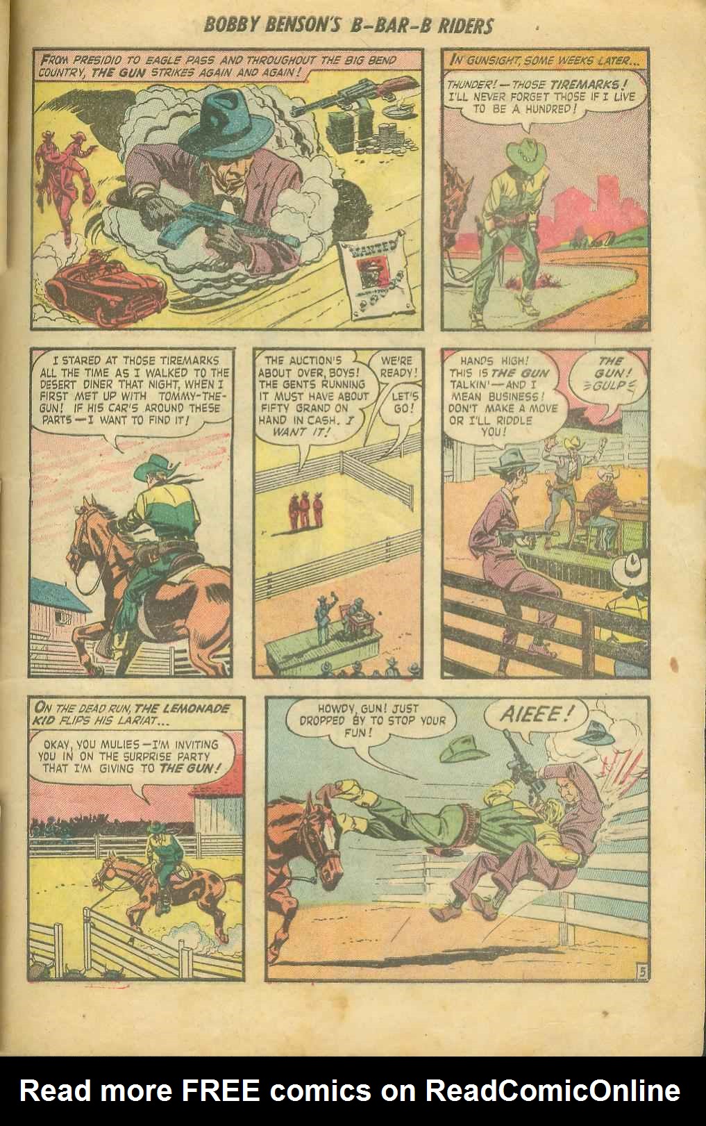 Read online Bobby Benson's B-Bar-B Riders comic -  Issue #8 - 23