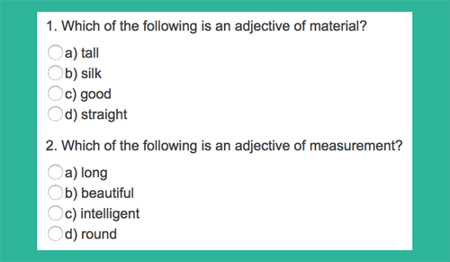 Order of adjectives in English