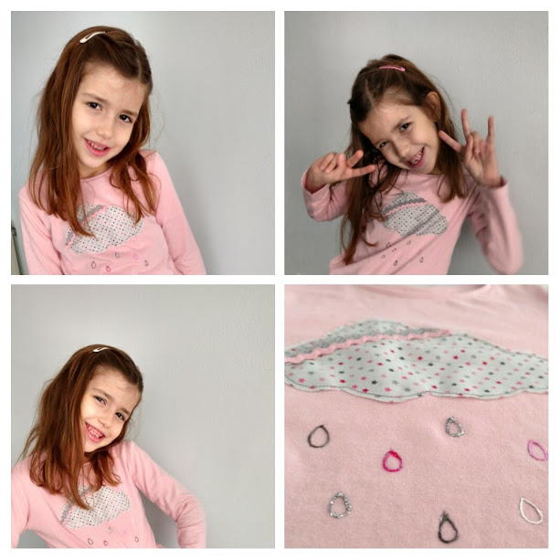 Camiseta nube handmade