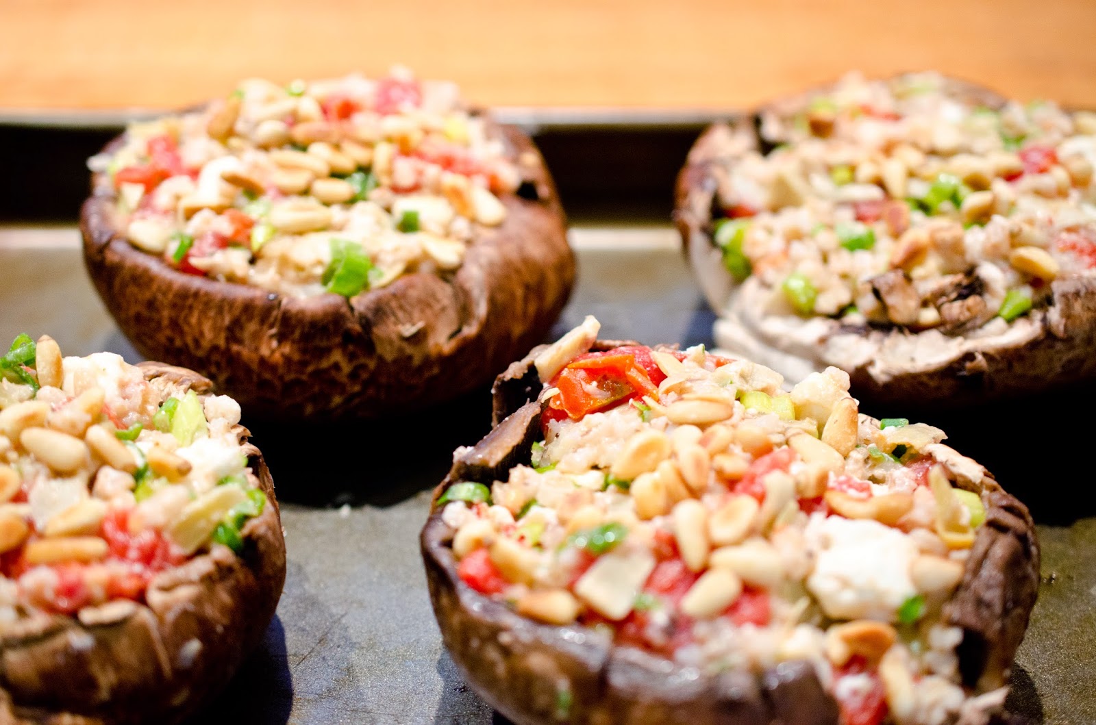 Queens Foodie Mama Greek Stuffed Portobello Mushrooms