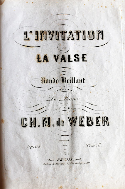 Partition piano de Charles Marie de Weber