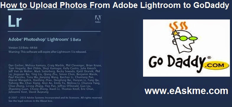 How to Upload Photos From Adobe Lightroom to GoDaddy : eAskme