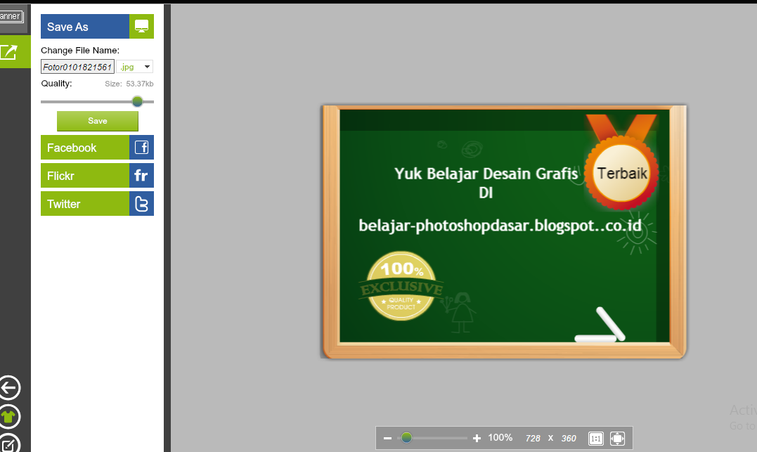 Cara Cepat Membuat Banner Online - Tutorial Photoshop Pemula