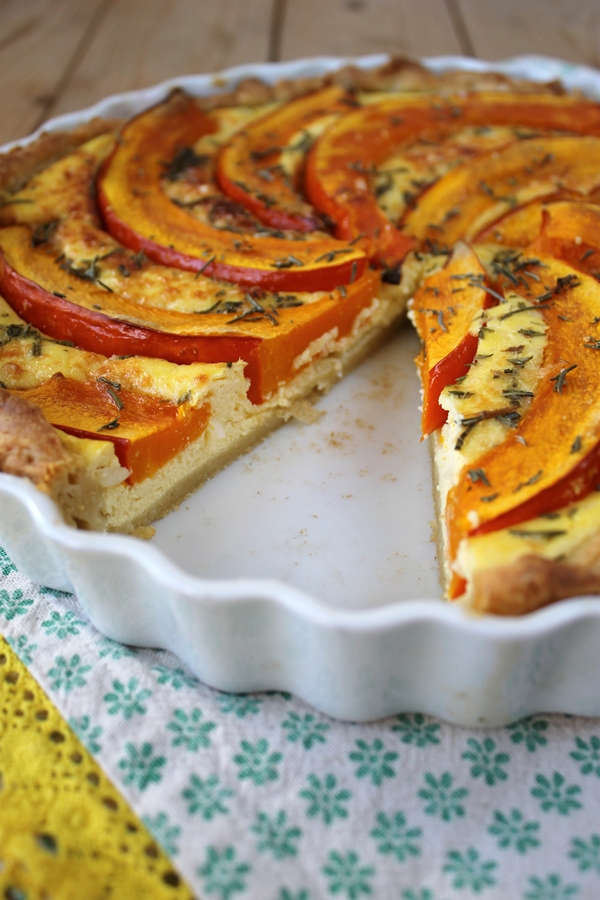 Gourmandises végétariennes: Kürbis-Ricotta-Quiche