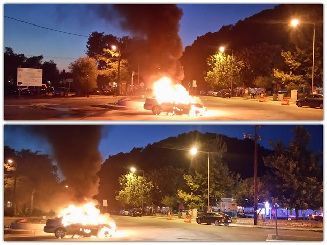 Θεσπρωτία: Αυτοκίνητο τυλίχθηκε στις φλόγες στα Σύβοτα