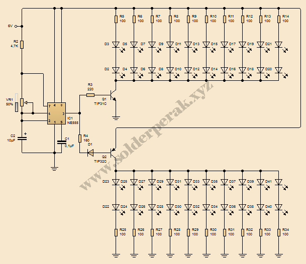 Cara Membuat Lampu Flip Flop 4 Led