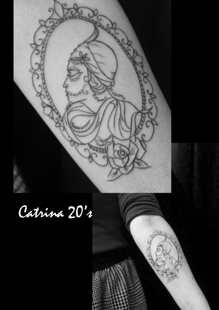 tatouage catrina camé