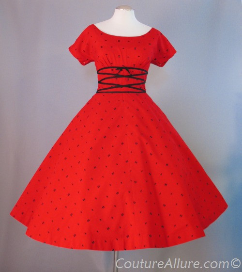 Couture Allure Vintage Fashion: Mr. Mort Dress - 1956