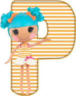 Abecedario Amarillo Lalaloopsy. Yellow Alphabet Lalaloopsy.