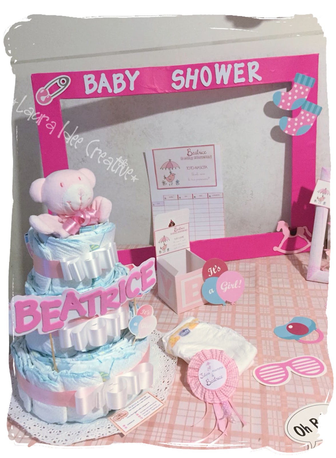 Laura Idee Creative: Allestimento per BABY SHOWER : It's a girl
