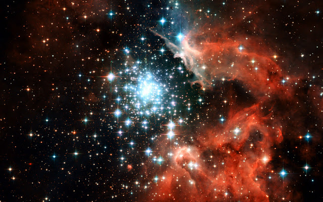 Resultado de imagen de NGC 3603,  es un cúmulo abierto de estrellas