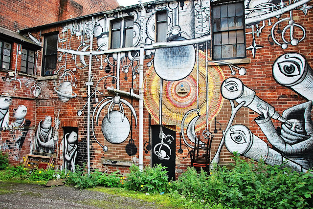 Sheffield street art Phlegm