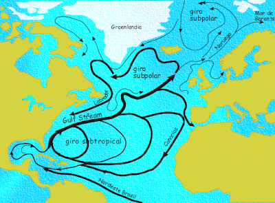 Cambio direzione correnti Oceano Atlantico Cambio direzione correnti Oceano Atlantico