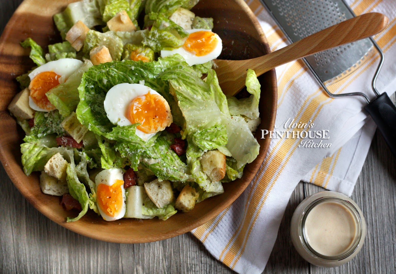 Alvin's Penthouse Kitchen Homemade Caesar Salad Dressing 自家製凱撒沙律醬 (No Mayonnaise!)