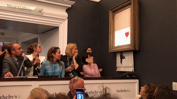 Artist Notices That Something Is Not Right In Banksy Shredding And Reveals The Truth Behind It