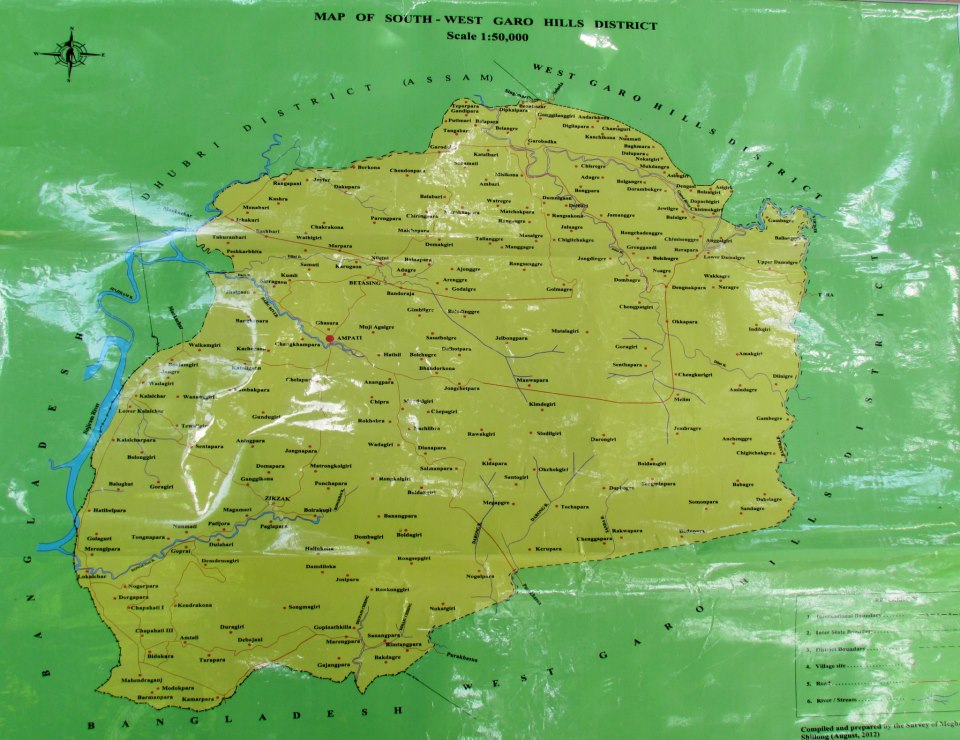 South West Garo Hills, Ampati TOPOGRAPHY OF AMPATI