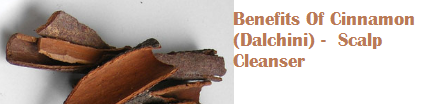 Benefits Of Cinnamon (Dalchini) -  Scalp Cleanser