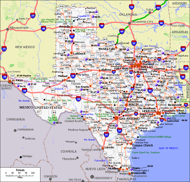 Texas City Map County Cities and State Pictures