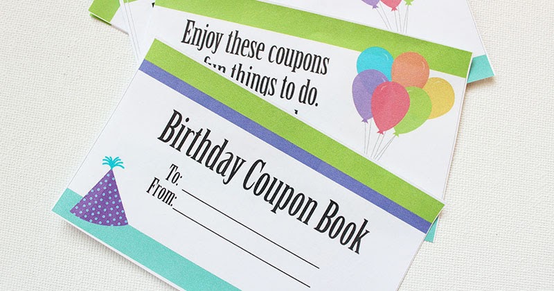 This Printable Birthday Coupon Book Is The Best Gift For Kids Sunny Day Family
