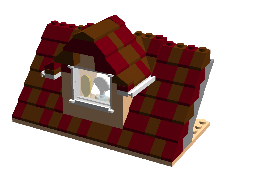 The Brick Worm Roofing a House, 2roofing techniques to improve lego homes
