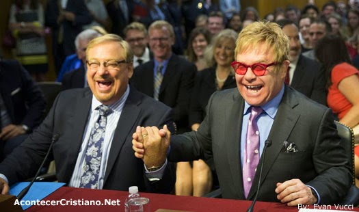 Rick Warren y Elton John