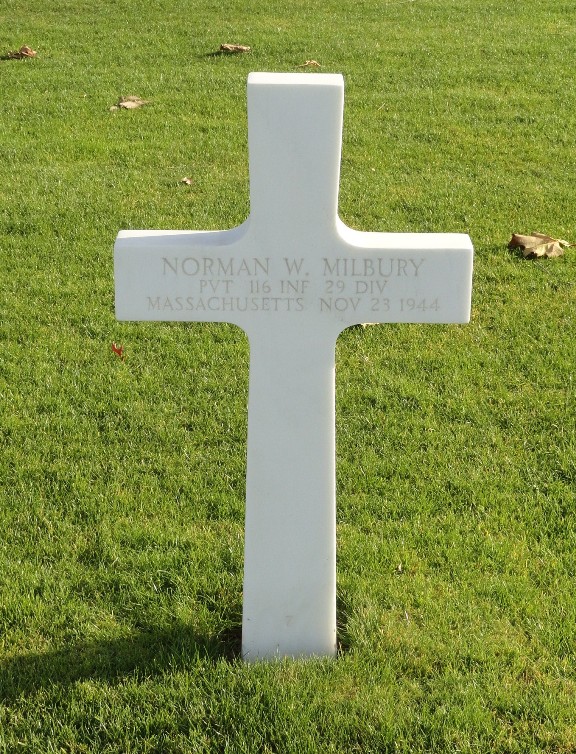 116th Infantry Regiment Roll Of Honor Pvt Norman W Milbury