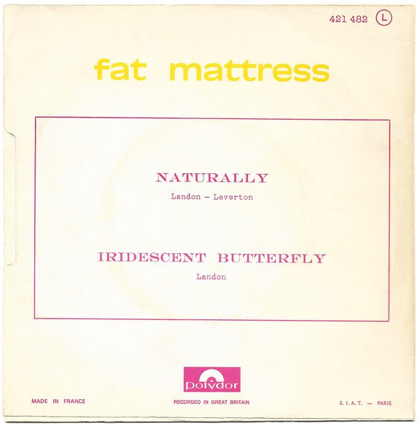johnkatsmc5 Fat Mattress “Fat Mattress” 1969 first album + “Fat
