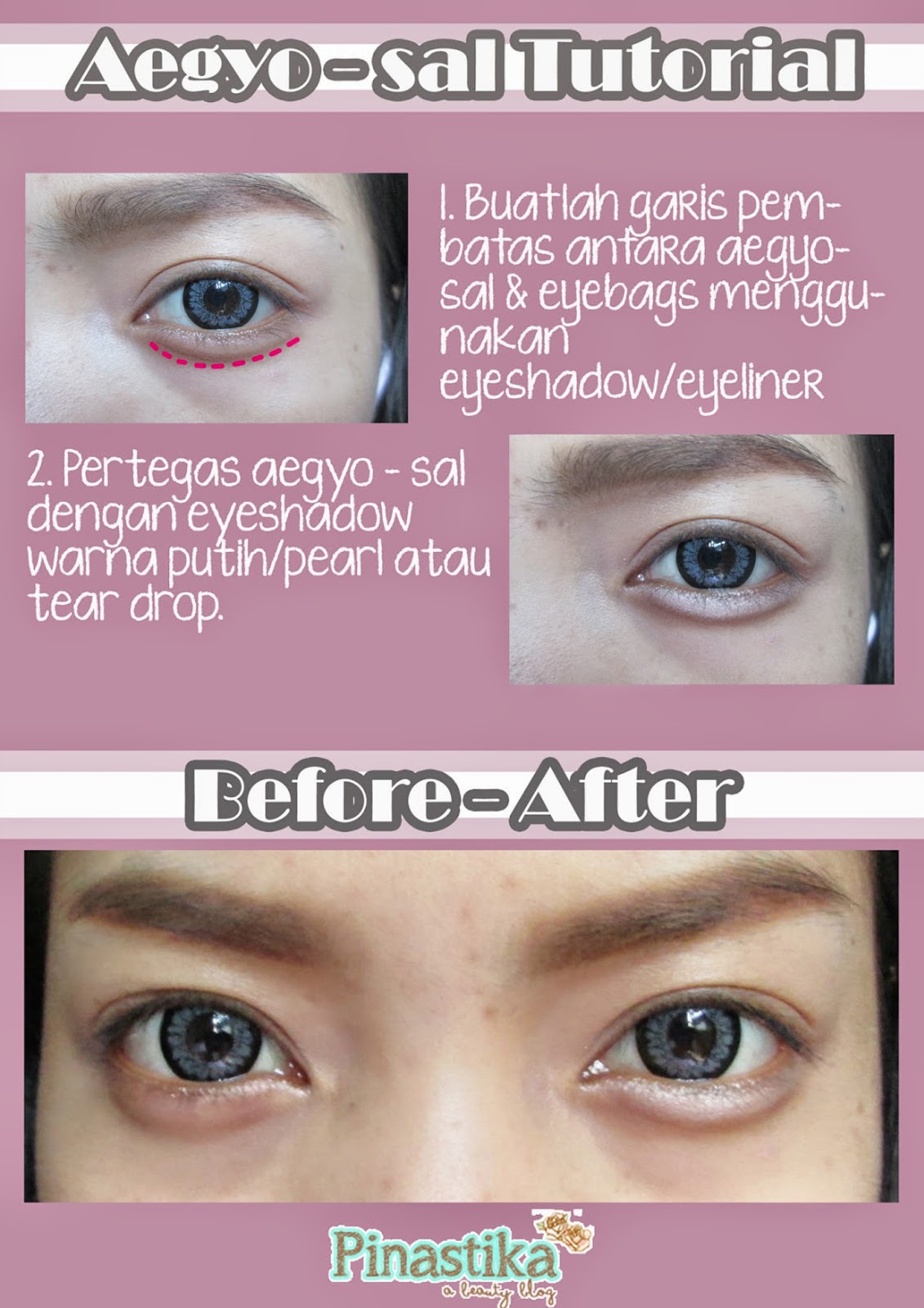 Pinastika Beauty Blog Tutorial Cara Membuat Aegyo Sal Eye