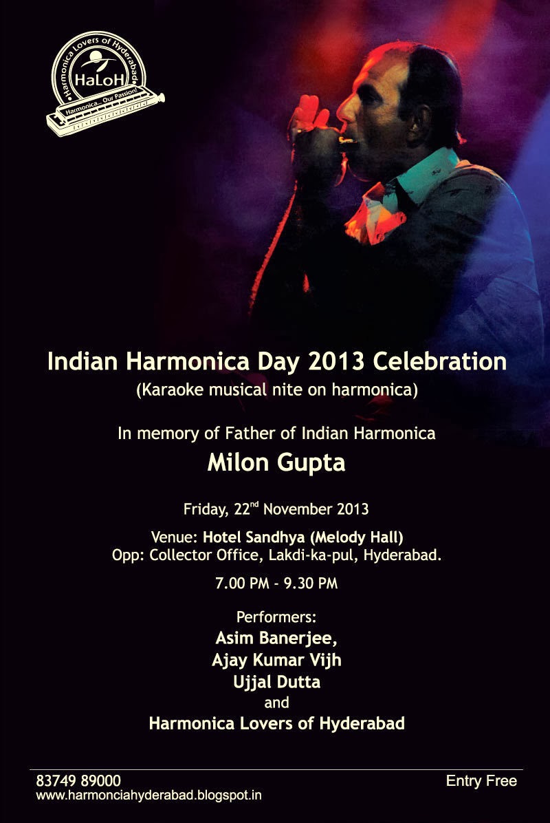 Harmonica Lovers of Hyderabad Indian Harmonica Day 2013 Celebration.