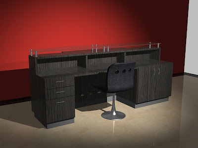 AP Diseño Interior: Diseño mueble de recepción